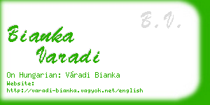 bianka varadi business card